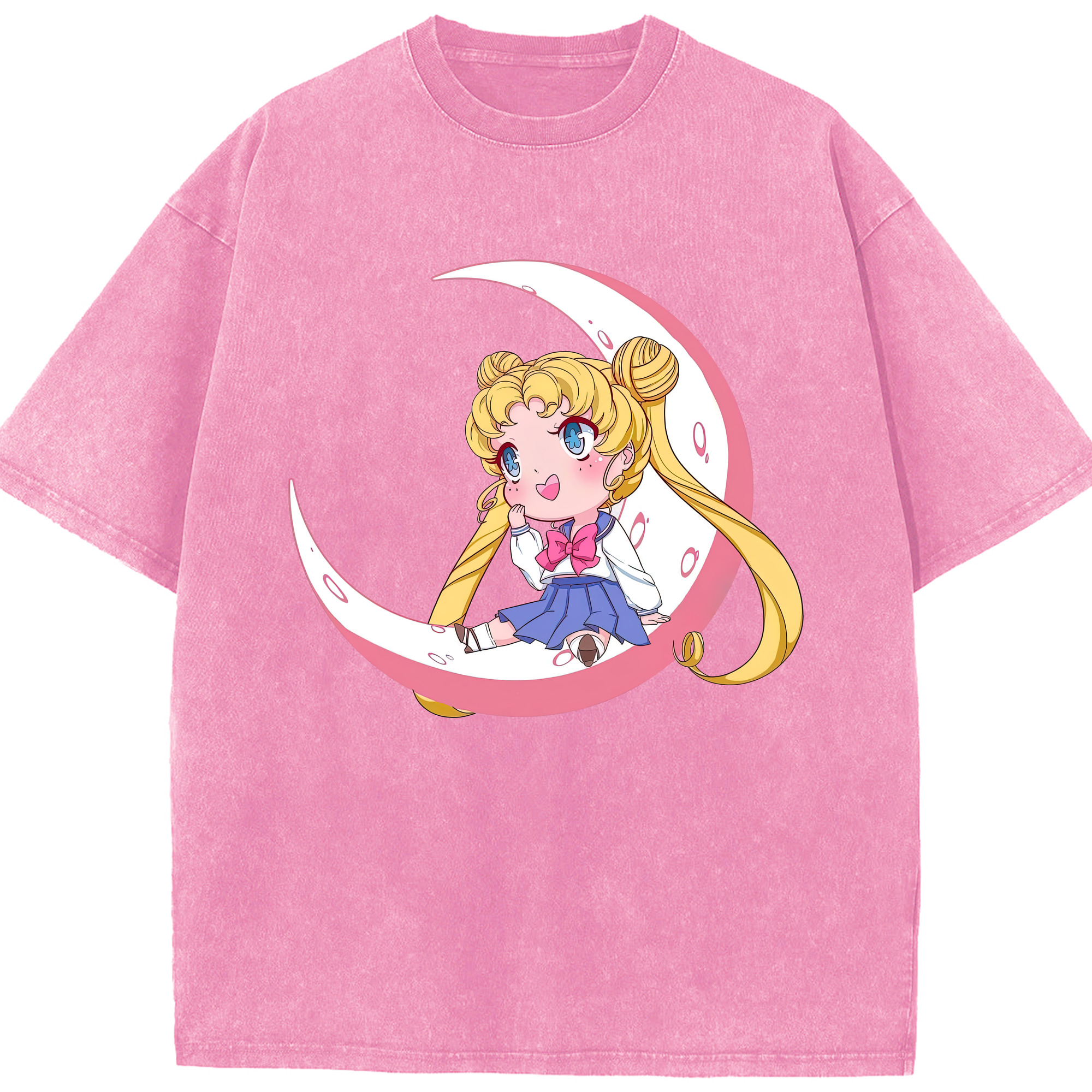 （画像用） 美少女戦士セーラームーン 愛野 美奈子 あいの みなこ Sailor Moon Aino Minako 綿100% ヴィンテージ風 半袖Tシャツ（フロントプリント）